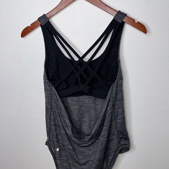 Lululemon Wild Tank Heathered Black / Black Size 6 - Picture 4 of 7